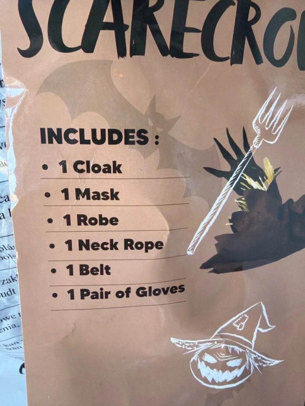 Spooktacular costume includes
